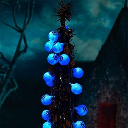 Cute Eyeball String Lights 30 LED Battery Operated Decorative Lights Waterproof Twinkle Lights for Party Yard Decorations