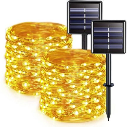 Solar Fairy Christmas String  Lights Outdoor LED Solar String Light for Party Decoration Copper Wire Fairy Light