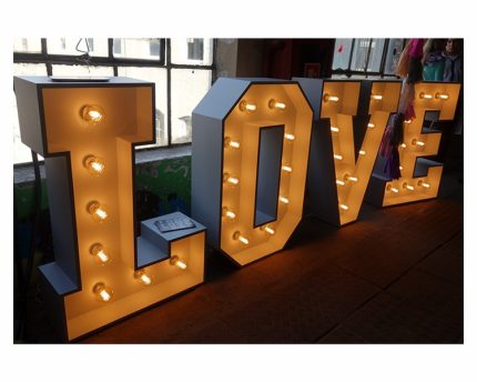 Factory Directly Wholesale Light Up Led Sign Light Letter Backdrop Led 4ft marquee letters love For Wedding Party