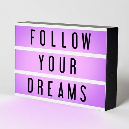 Multicoloured USB Powered Free Standing LED Cinema Light Box Extra Letters for Party