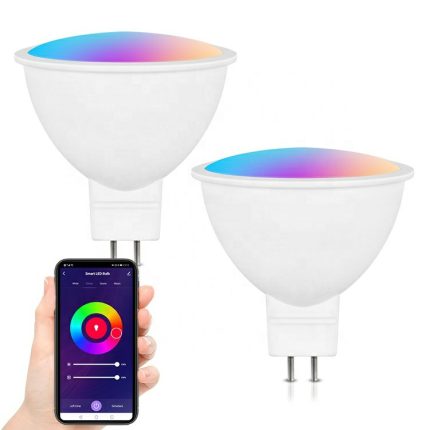 Voice Control Alexa WIFI Smart LED Spotlight MR16 GU10 GU5.3 AC/DC 12V Music Bulb RGBCW 16 Million Color Changeable For Party