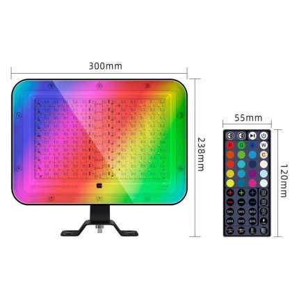 RGB LED Flood Lights Outdoor Lighting 10W 30W 50W 100W IP66 Wall Street Garden Light With Remote Control for Party Landscape