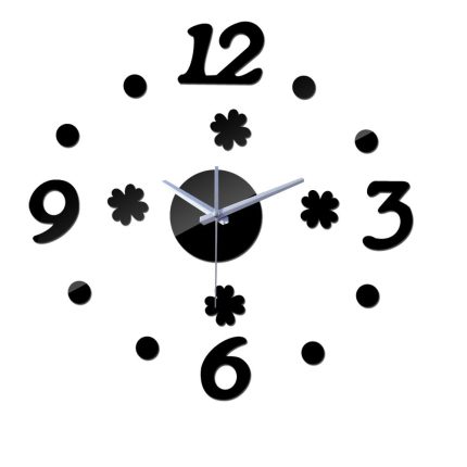 new arrival diy wall clock Clocks Home Decoration Acrylic 3d Mirror stickers number modern Design living room