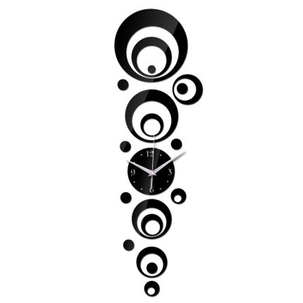 Direct selling 3d acrylic wall clock needle mirror home decoration modern design diy quartz sticker watch furniture stickers