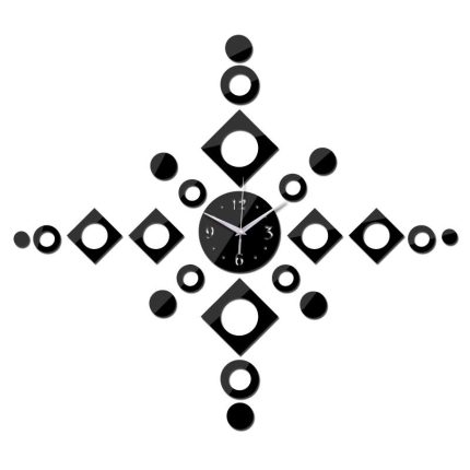 new arrival acrylic mirror wall clock clocks needle home decoration modern design diy sticker stickers watch